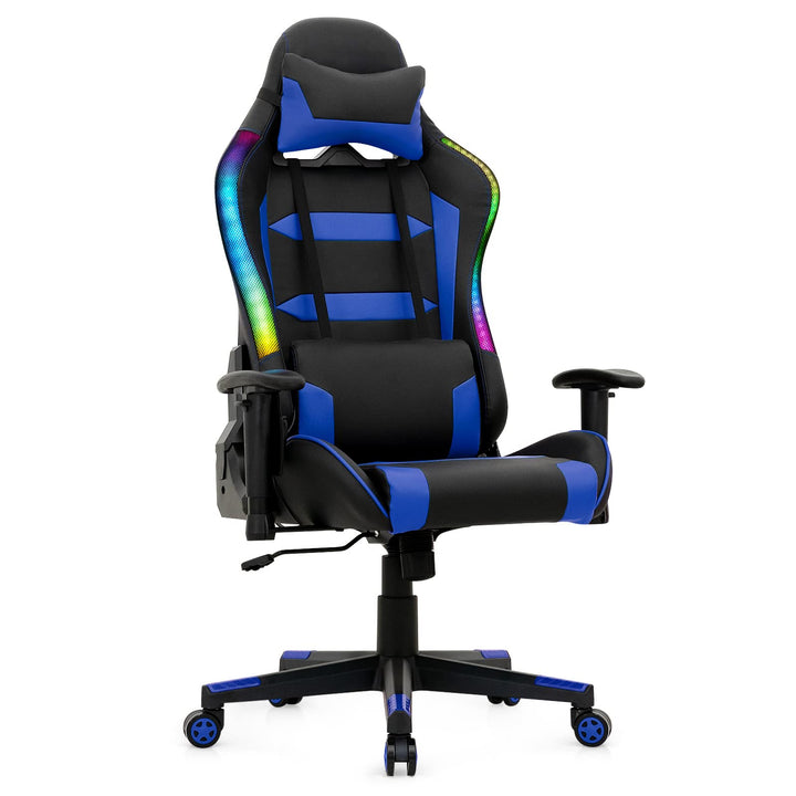 Ergonomic RGB Gaming Chair with Led Light Giantex – Giantexus