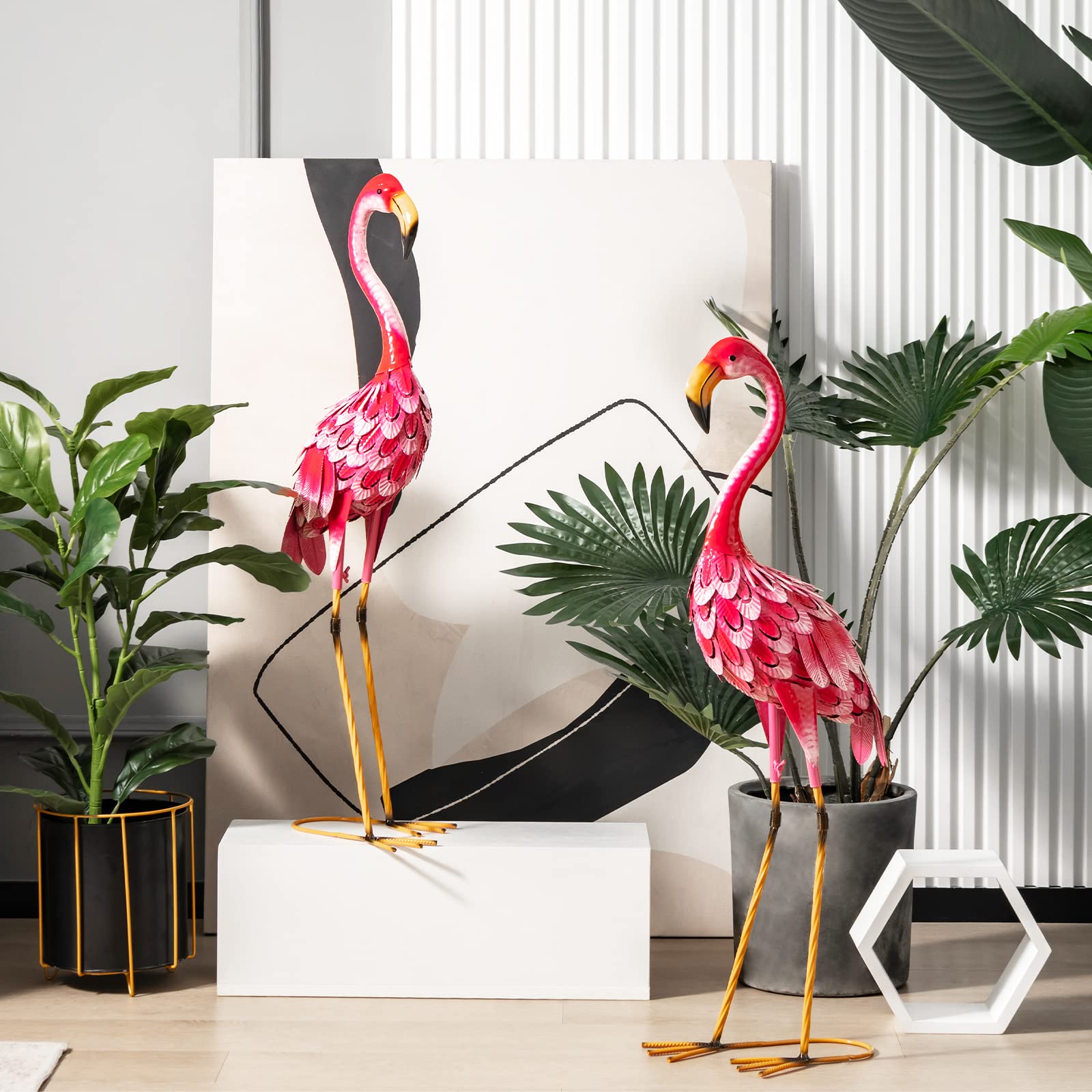 Giantex Flamingo Garden Statues Set of 2