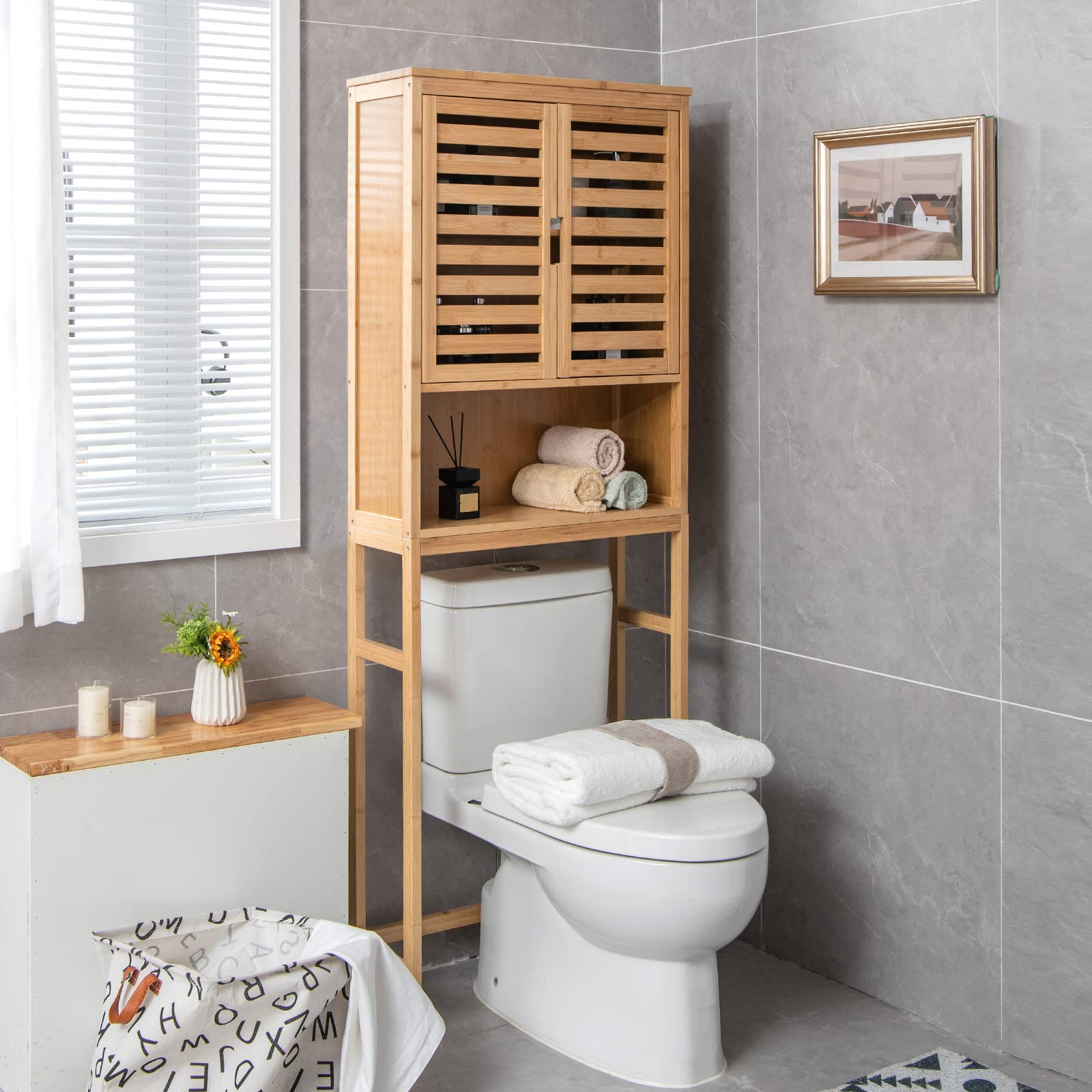 Giantex Over-The-Toilet Storage Cabinet