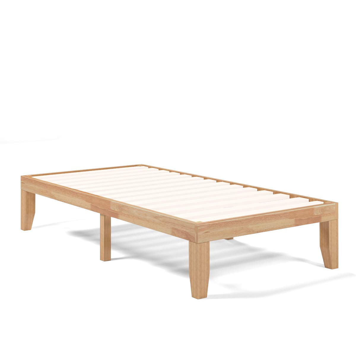 No Box Spring Needed 14 Inch Solid Wood Platform Bed Frame
