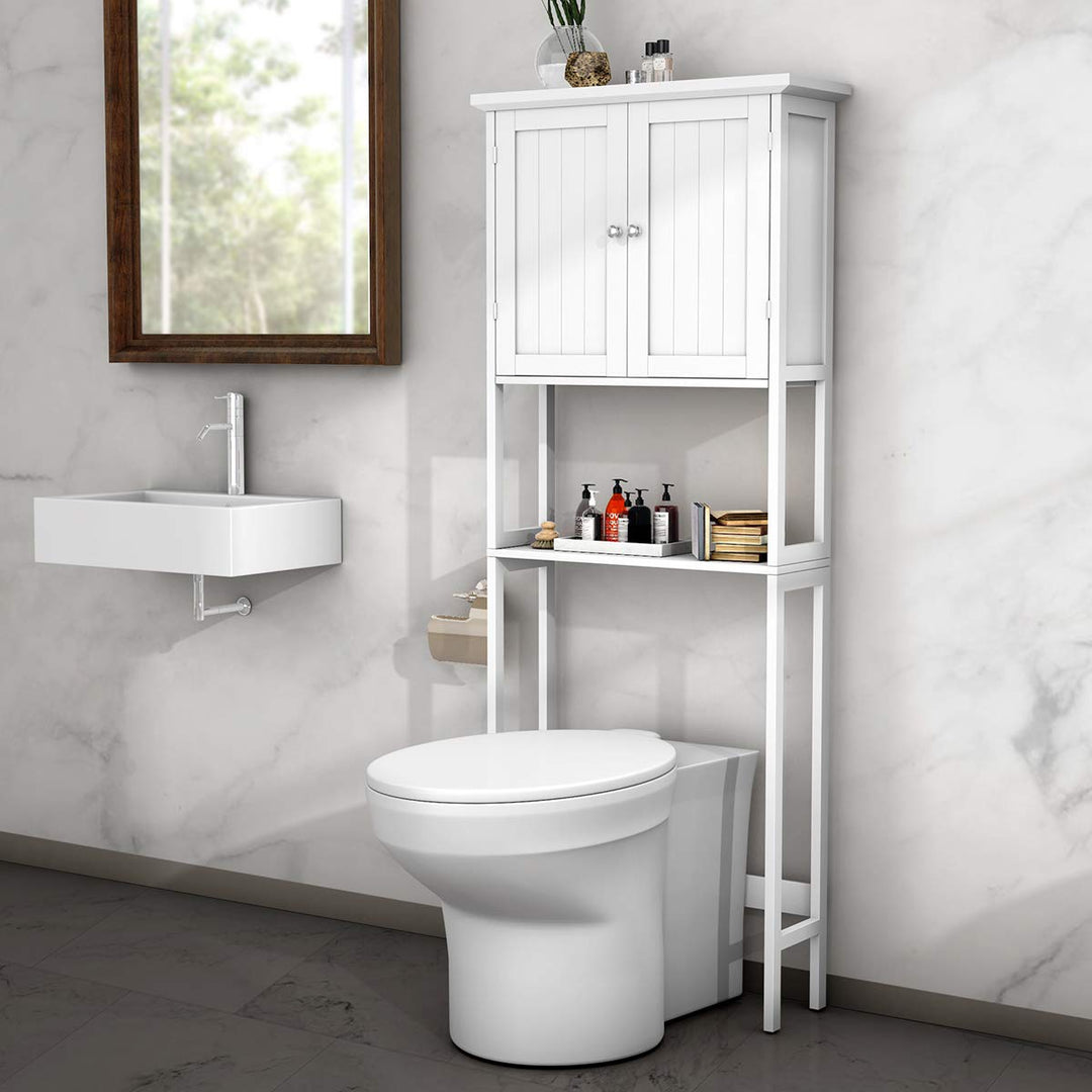 Giantex Toilet Storage Rack W/Double Door