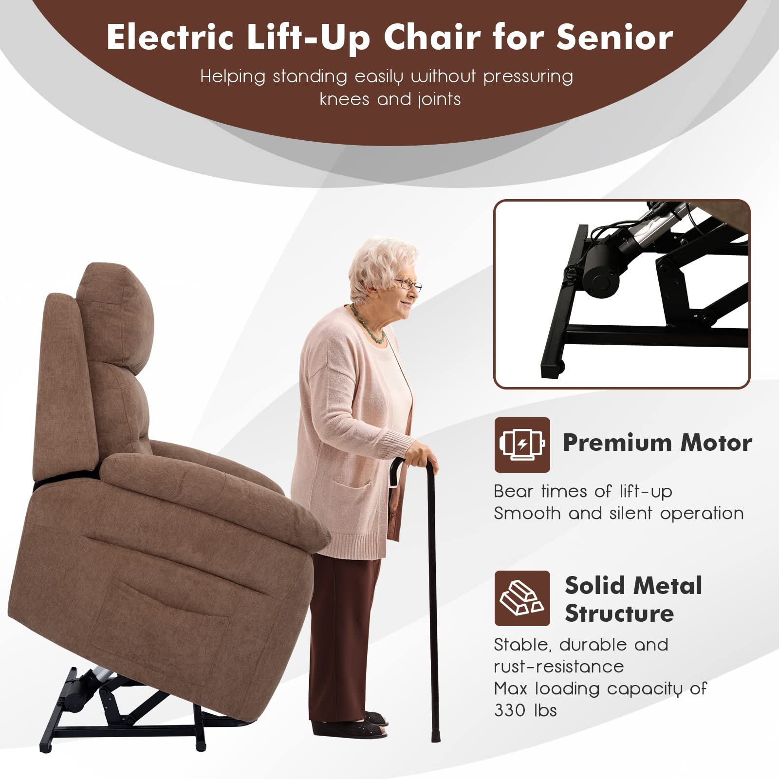 Giantex Power Lift Recliner Chairs for Elderly