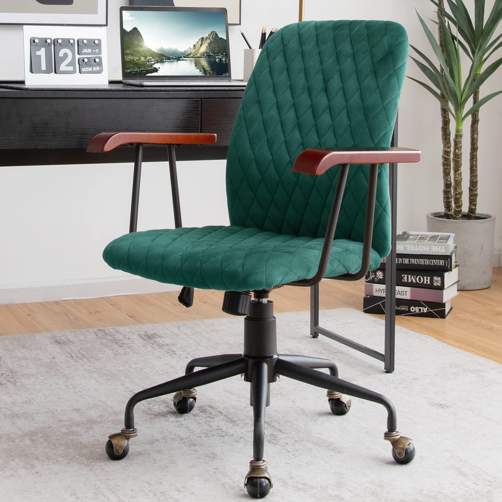 Giantex Velvet Home Office Desk Chair