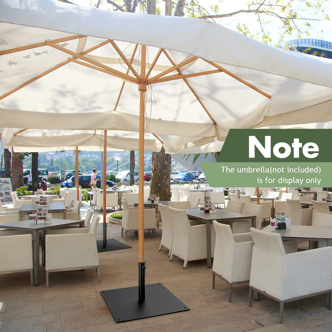 42lbs Patio Umbrella Base, Suitable for 1.6''-1.9'' Umbrella Poles