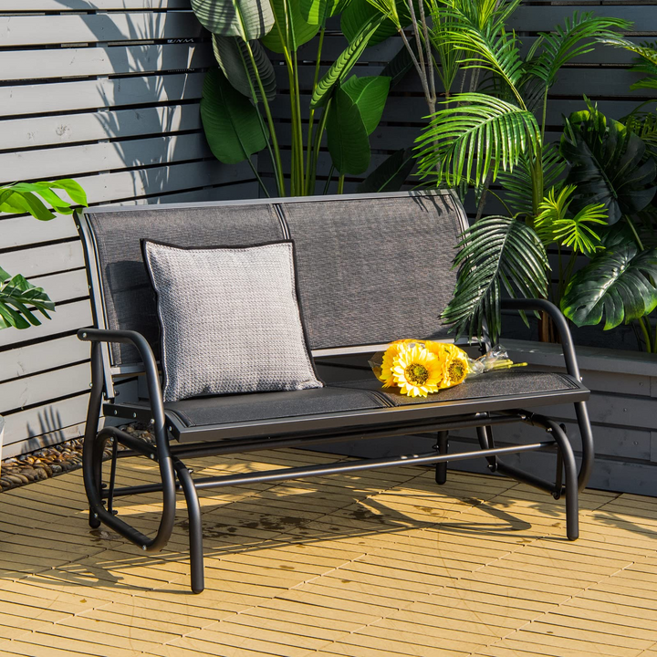Giantex Swing Glider Chair 48 Inch with Spacious Space