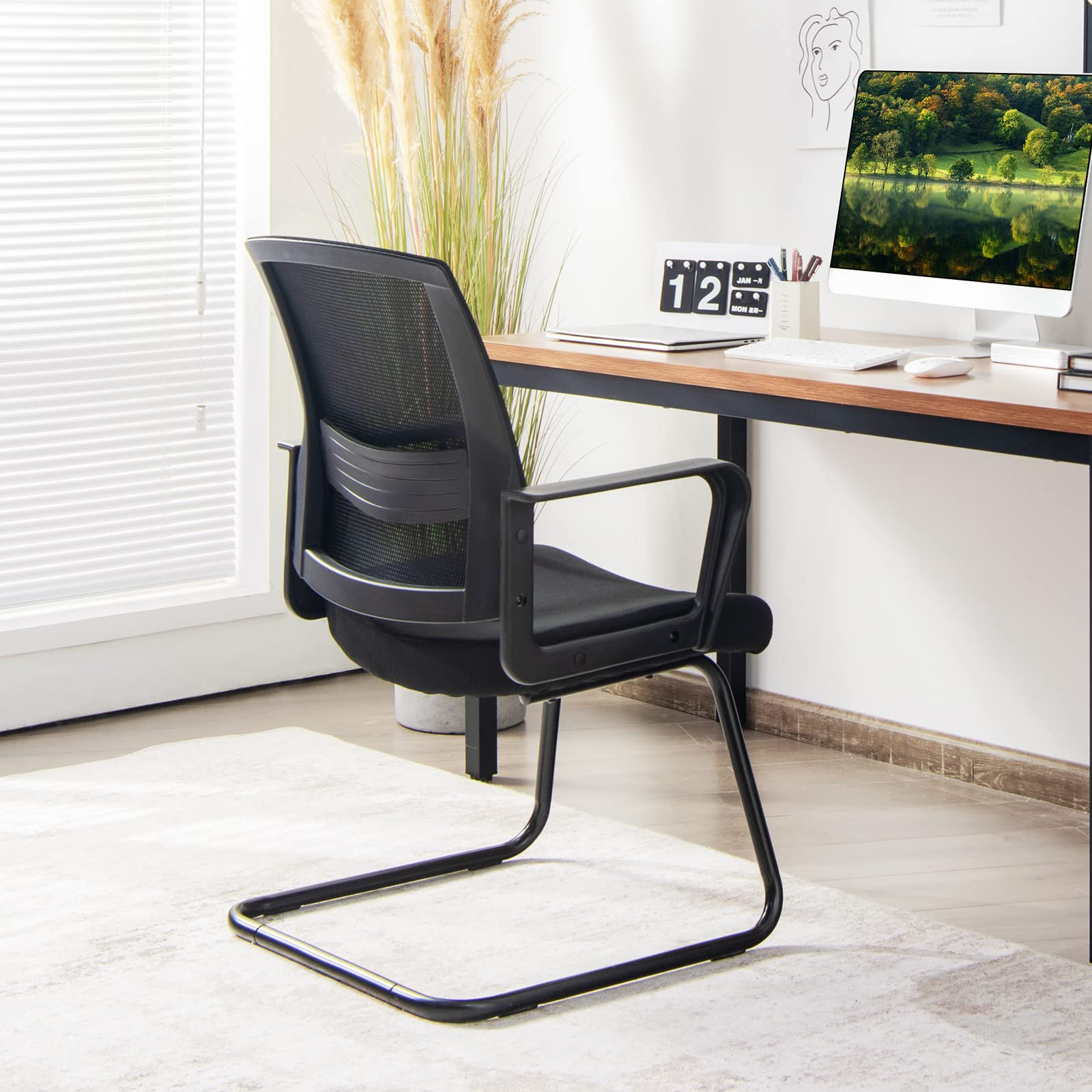 Conference Chair w/Adjustable Lumbar Support | Office Guest Chair