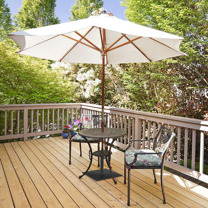 Giantex 35lbs Patio Umbrella Base, Suitable for 1.6''-1.9'' Umbrella Poles (20'' x 20'')
