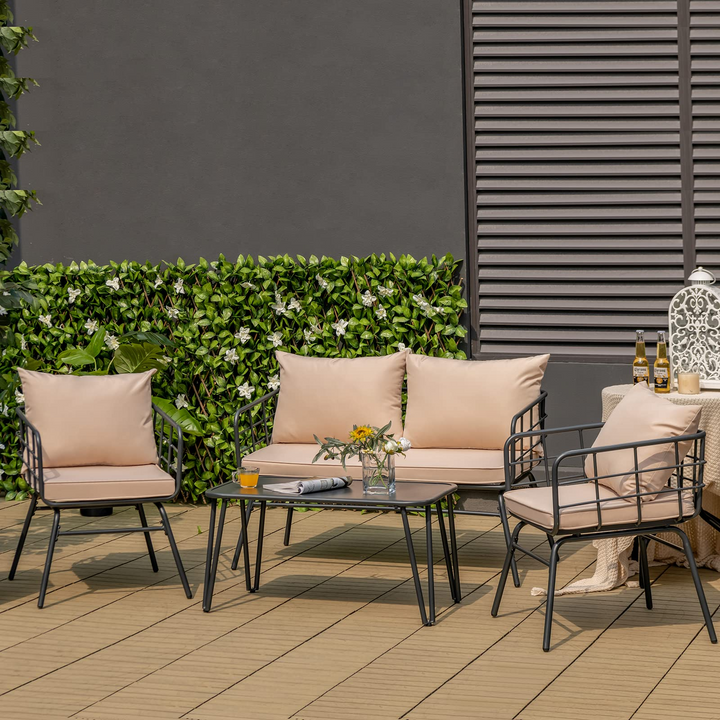 Giantex 4 Piece Patio Conversation Set