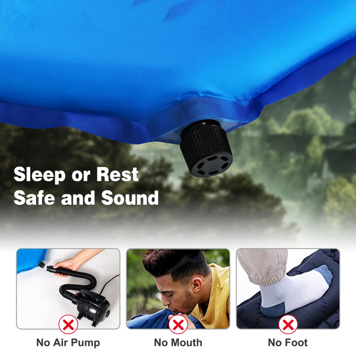 Waterproof Camping Air Mattress w/Carrying Bag for Tent | Camping Sleeping Pad