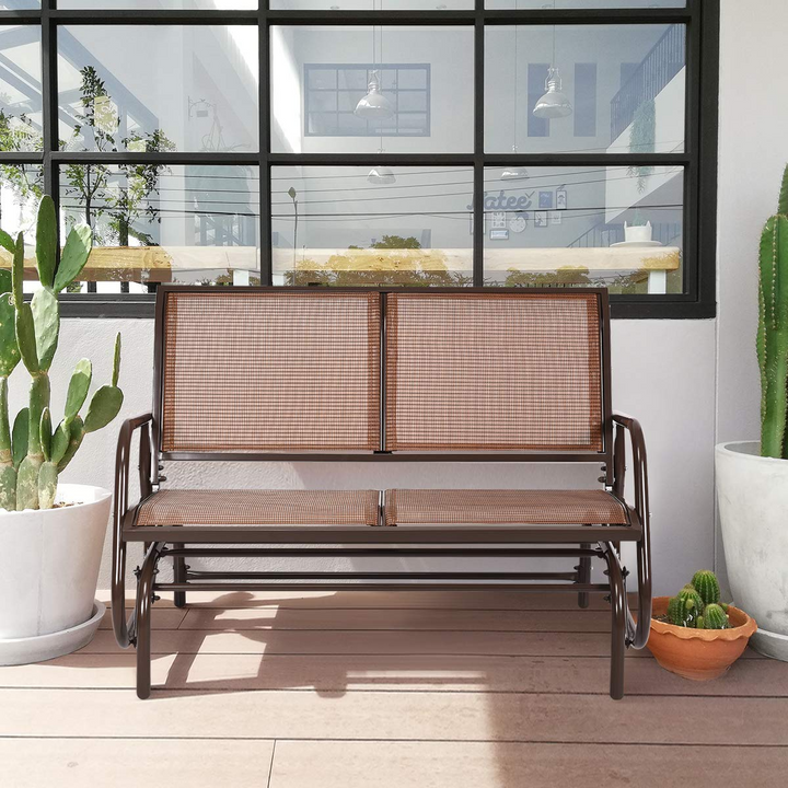 Giantex Swing Glider Chair 48 Inch with Spacious Space