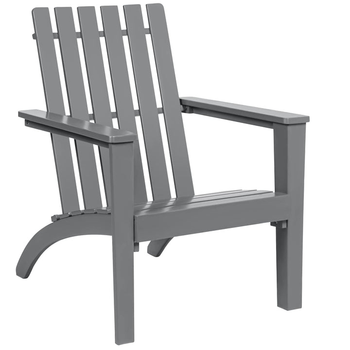 Giantex Wooden Adirondack Chair W/Ergonomic Design Outdoor Chair for Yard