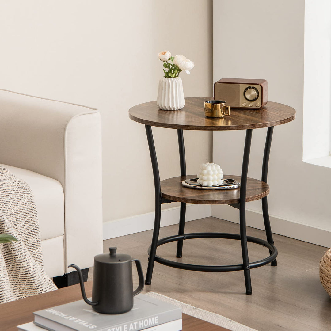 Giantex Round End Table Set