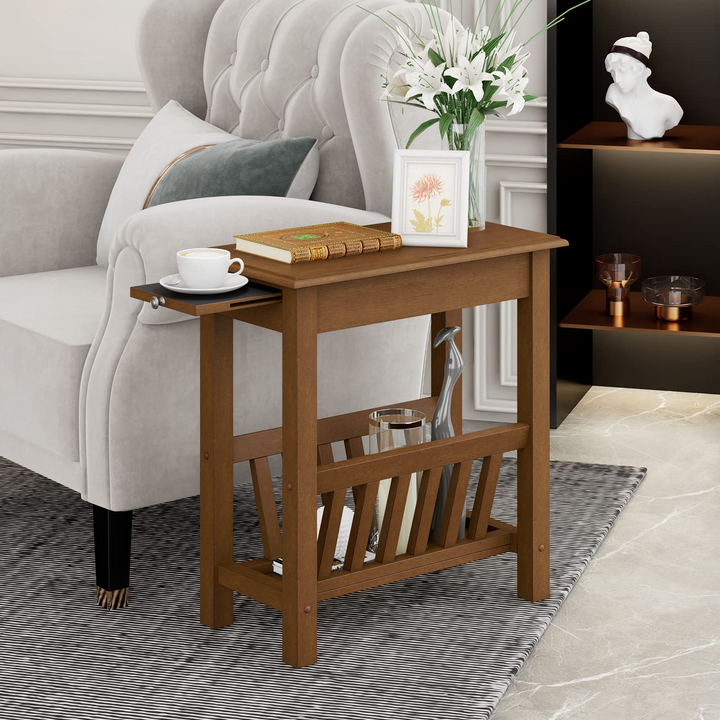 Giantex 2-Tier Narrow End Table