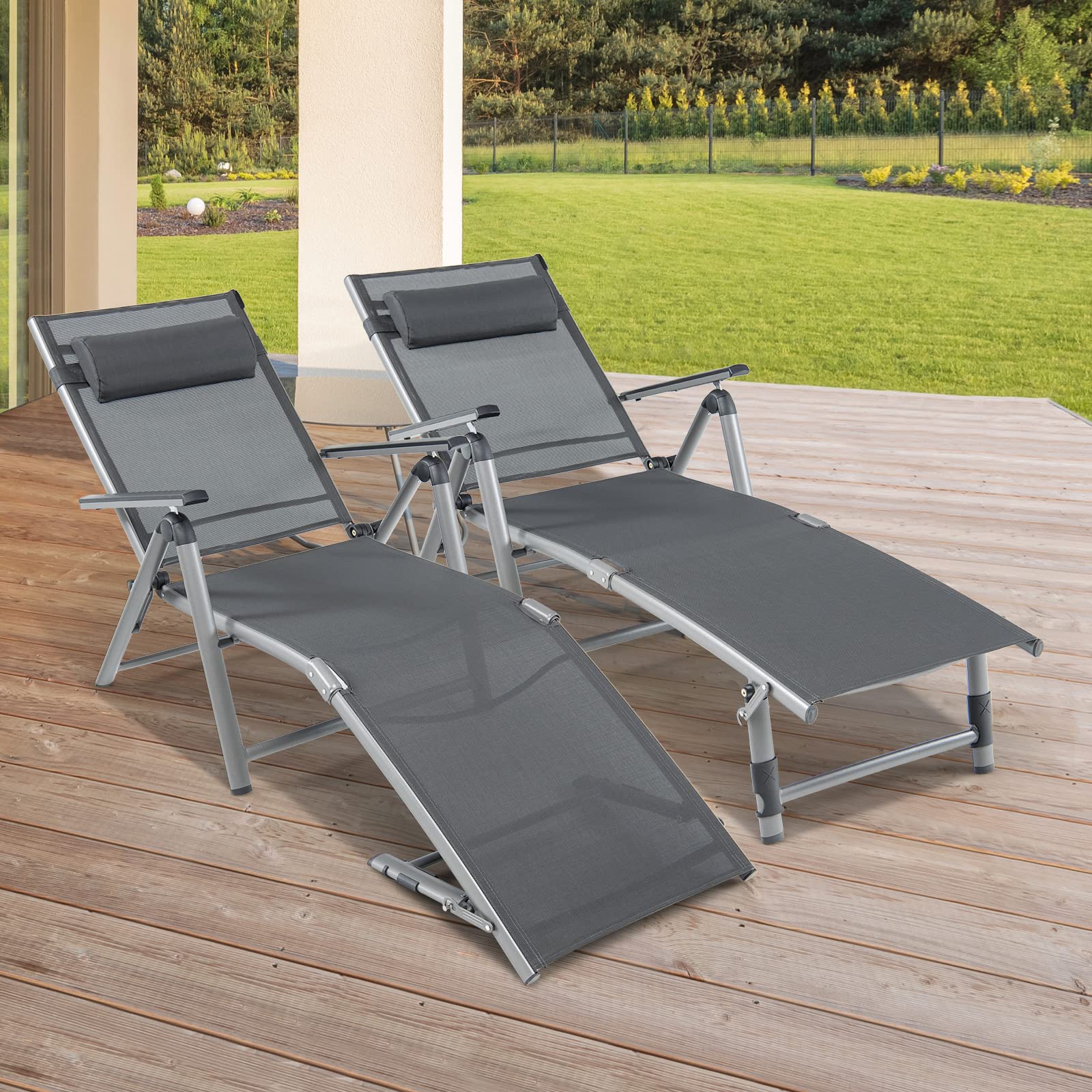 Giantex Outdoor Chaise Lounge Chair
