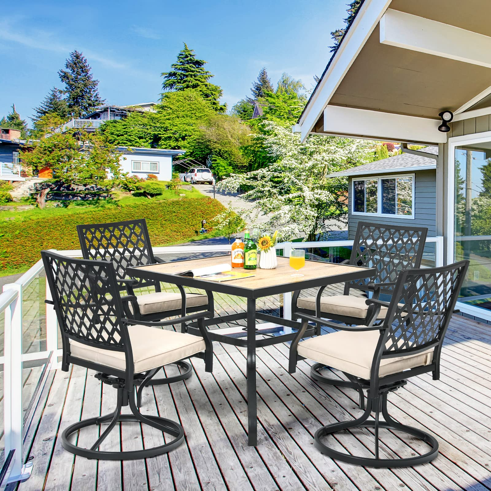 Patio Dining Table, Outdoor Square Bistro Table