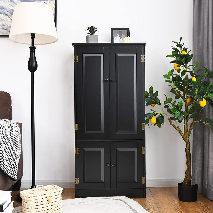 Kitchen Pantry Storage Cabinet, Wood Cupboard Organizer