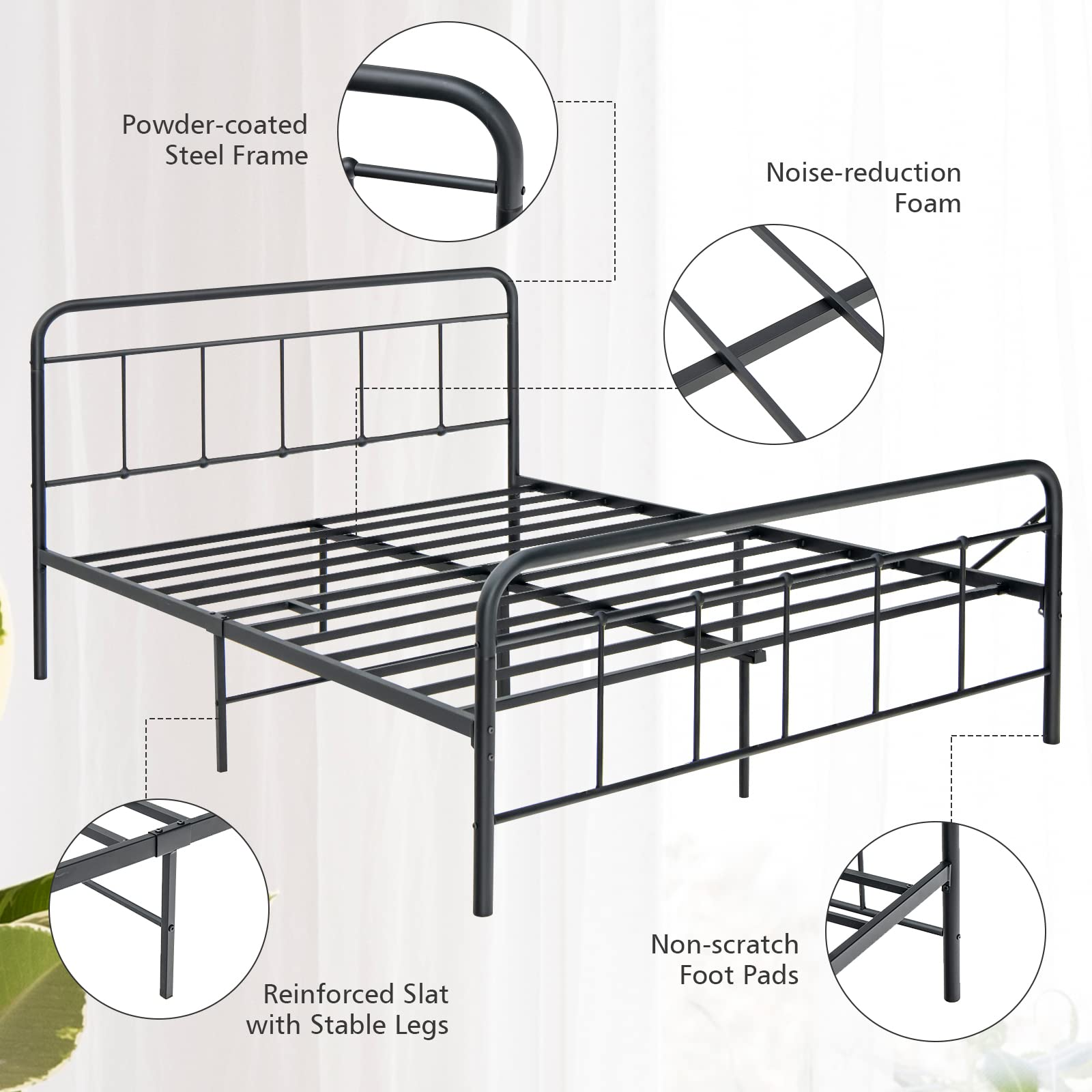 Giantex Metal Bed Frame
