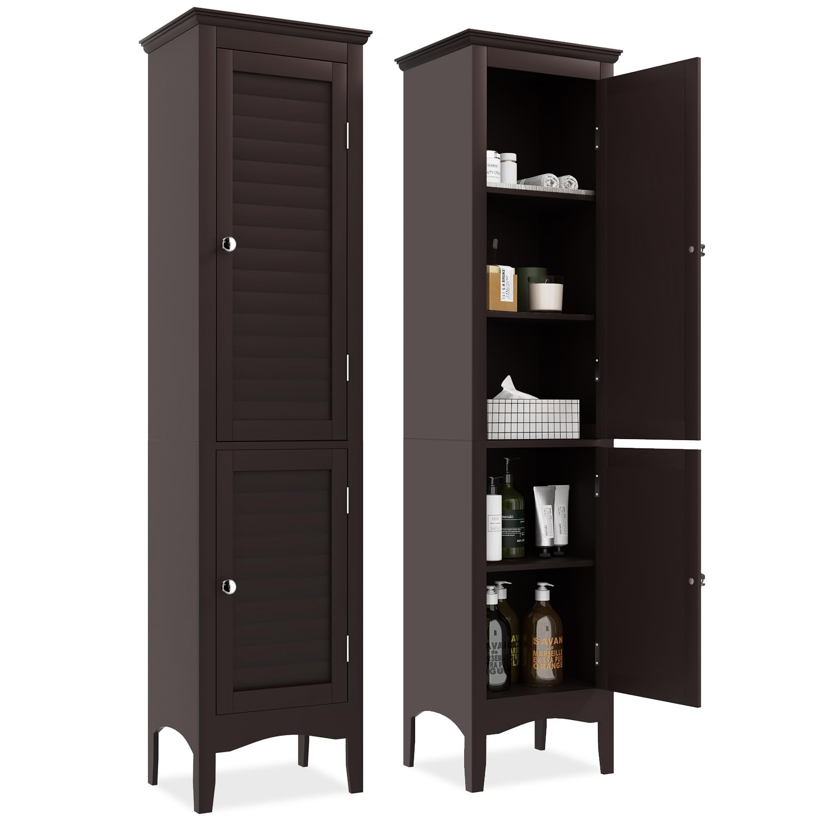Giantex Bathroom Tall Storage Cabinet