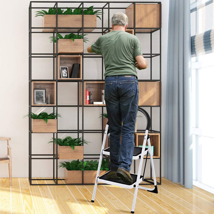 Giantex 2 Step Ladder Folding Step Stool Platform Home Kitchen Tool Multiuse Stepladder