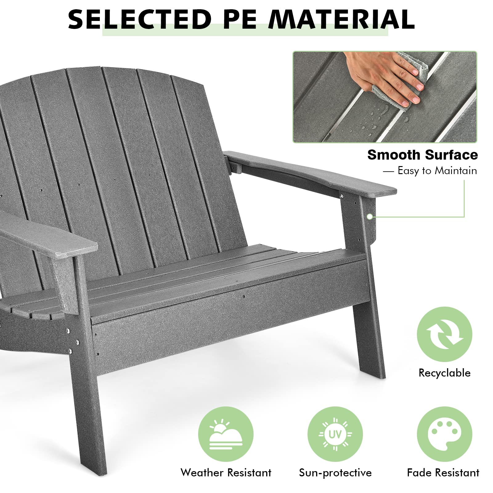 Giantex Adirondack Chair Outdoor Loveseat