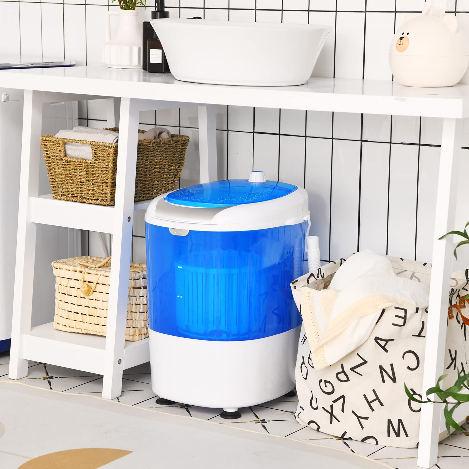 Portable Mini Compact Twin Tub Washing Machine - Giantex – Giantexus