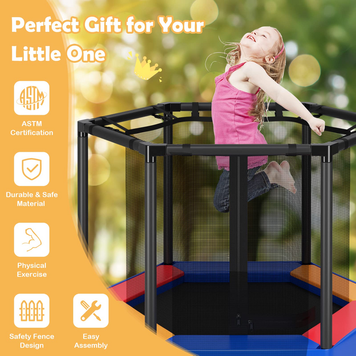 Outdoor Indoor Mini Recreational Round Trampoline -  Giantex