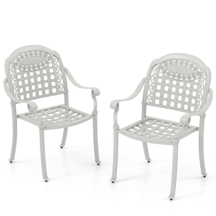 Giantex Stackable Outdoor Chairs Set of 4