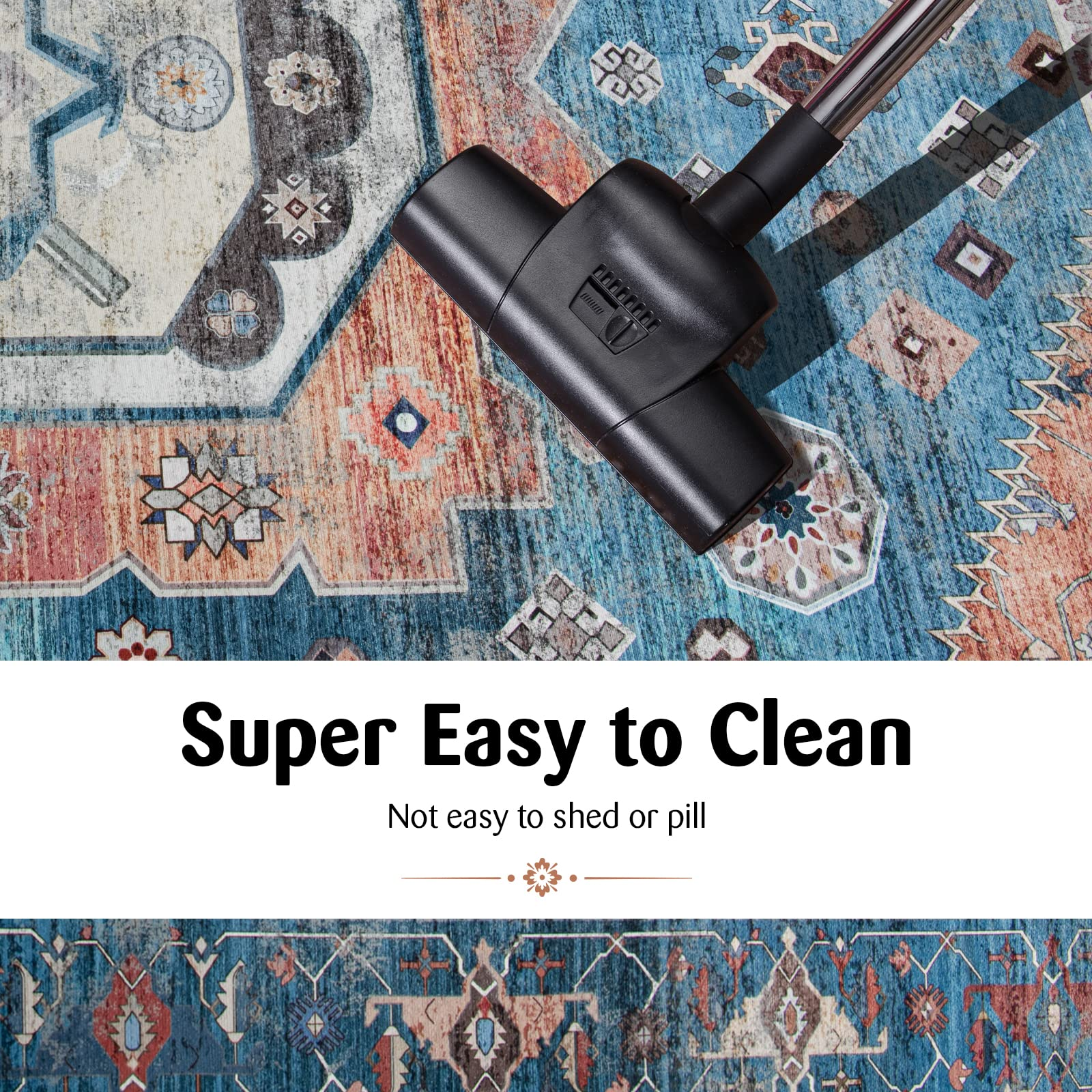 Giantex Area Rug, Easy to Clean Comfy Chic Vintage Floor Decoration Large Boho Area Carpet Rugs