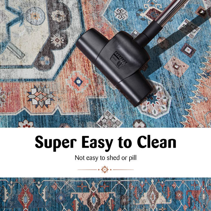 Giantex Area Rug, Easy to Clean Comfy Chic Vintage Floor Decoration Large Boho Area Carpet Rugs
