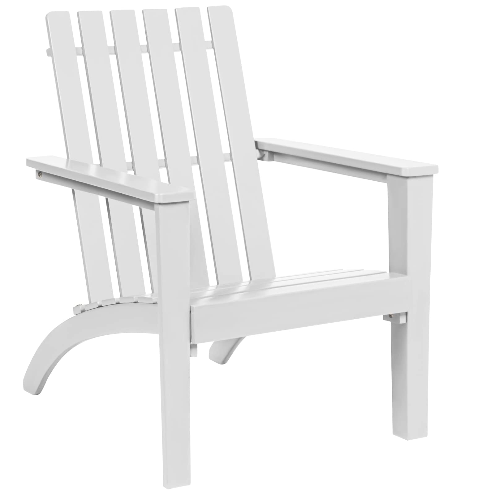Giantex Wooden Adirondack Chair W/Ergonomic Design Outdoor Chair for Yard