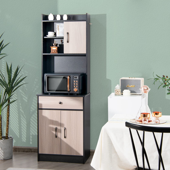Giantex Kitchen Sideboard, Tall Buffet Hutch Cabinet