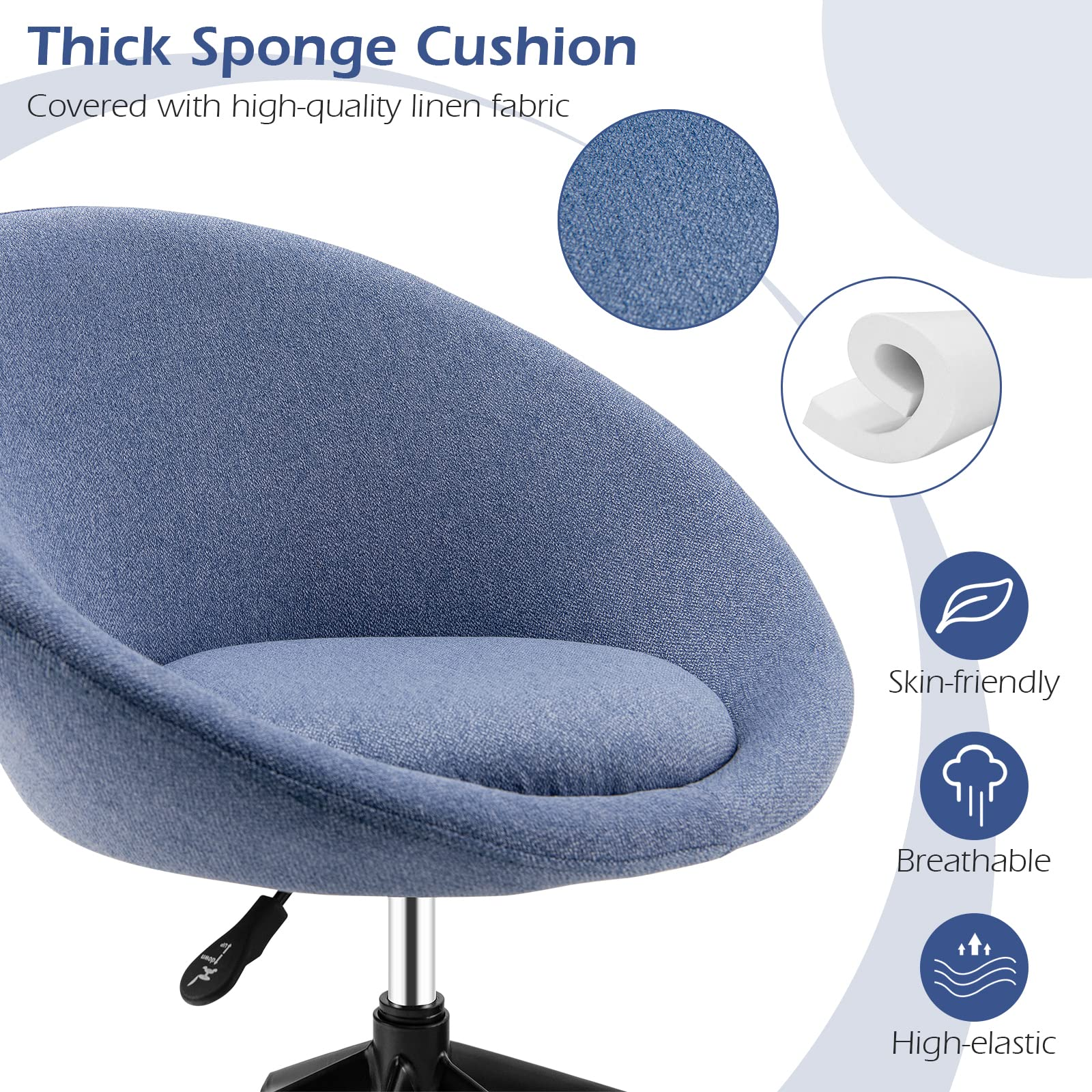Giantex Home Office Chair, Swivel Desk Chair