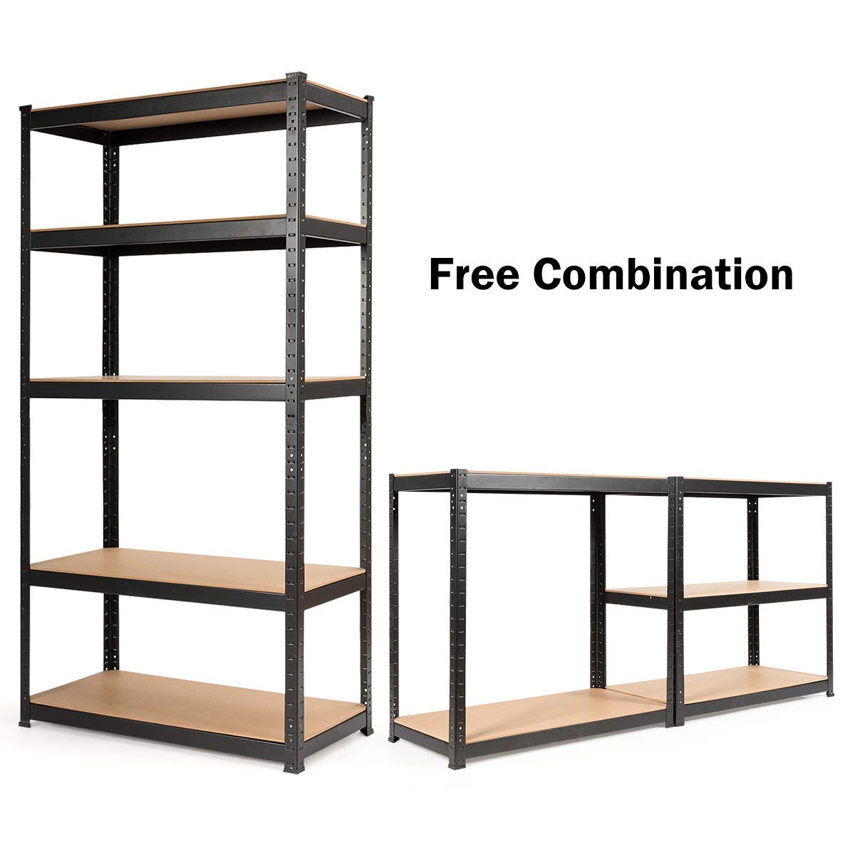 Storage Shelving Rack Utility Shelf 5-Tier | Heavy Duty 2750LBS Garage Shelves Shelving