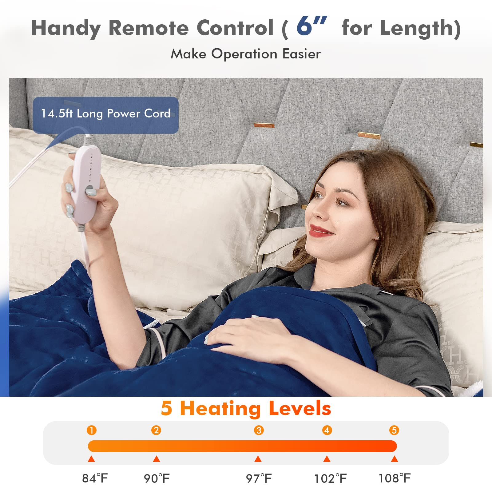 Giantex Electric Heated Throw Blanket