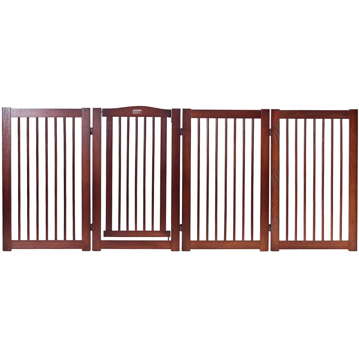 36'' Configurable Folding Free Standing Panel Wood Pet Dog Safety Fence