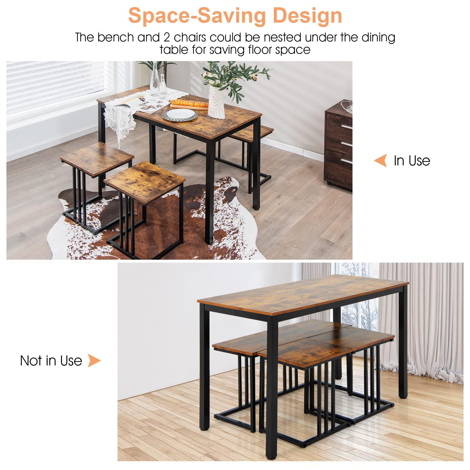 Dining Table Set for 4 - Giantex