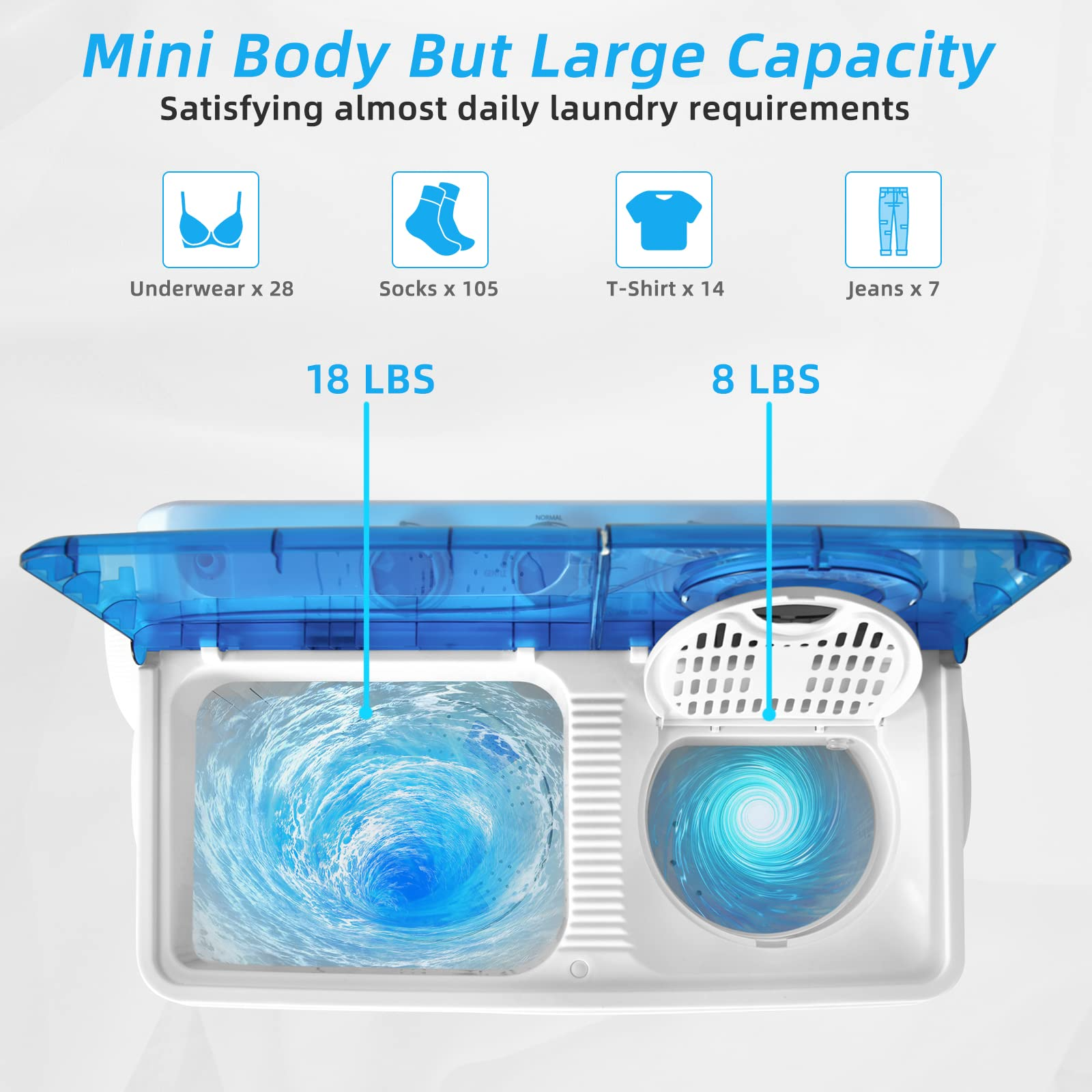 Portable Washing Machine w/Timer Control - Giantex