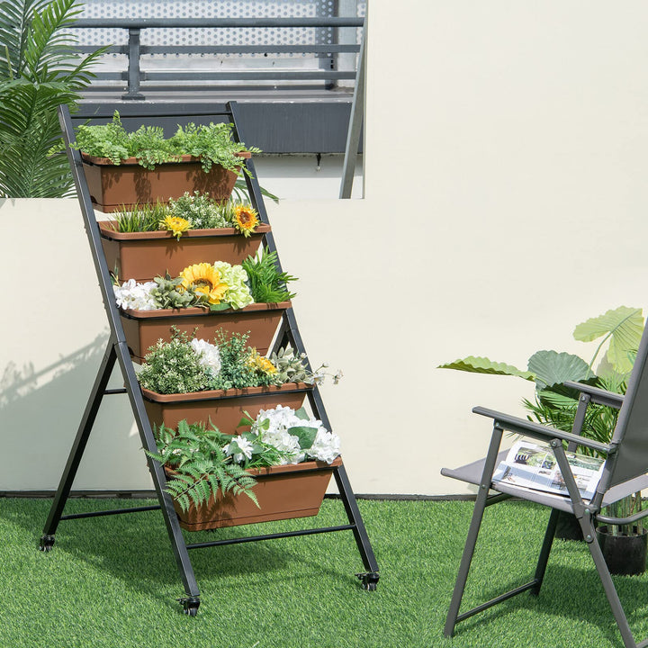 Giantex Vertical Planter Raised Bed on Wheels