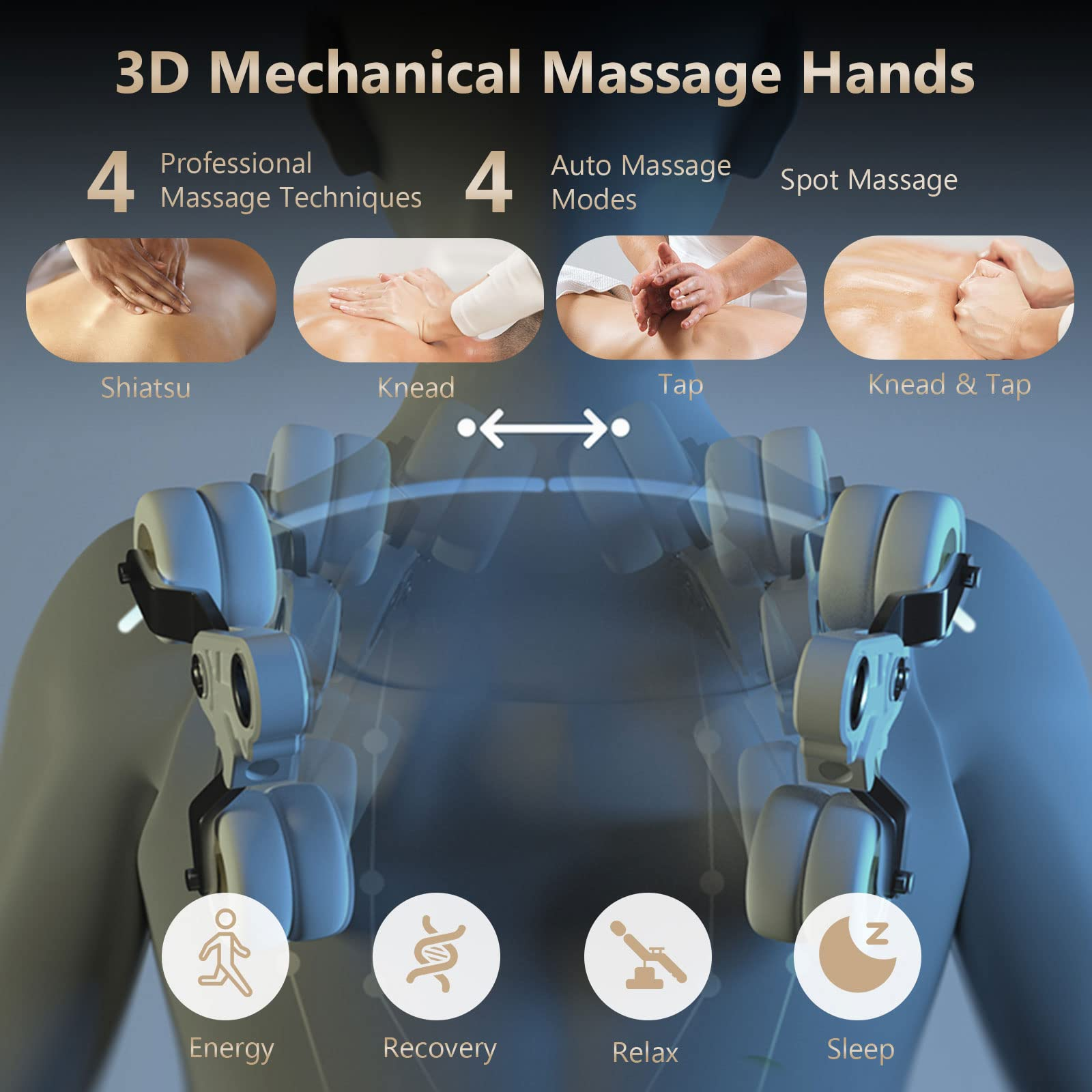 Giantex Massage Chair Full Body - 3D Electric Zero Gravity Shiatsu Massage Recliner Chair