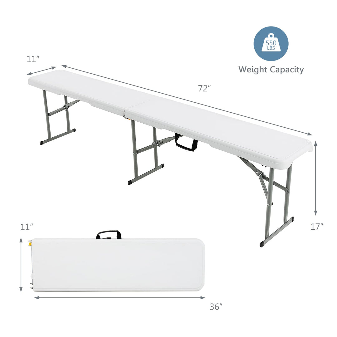 Giantex 6 Feet Folding Bench