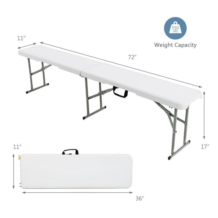 Giantex 6 Feet Folding Bench