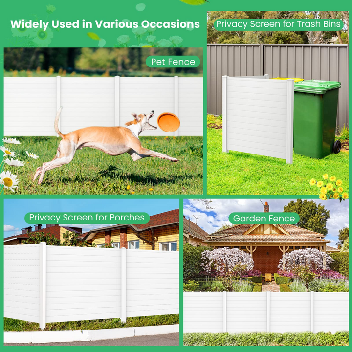 Trash Can Enclosure with 3 Stakes - Giantex