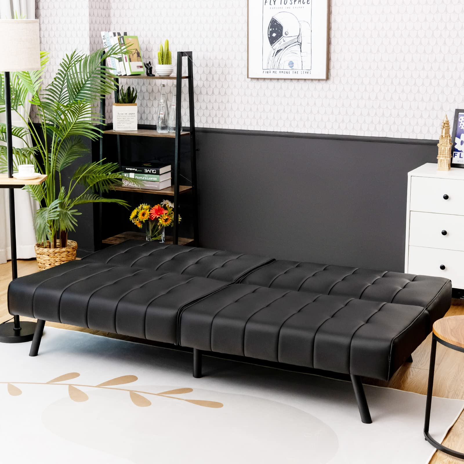 Giantex Convertible Sofa Bed, Futon Sleeper Couch
