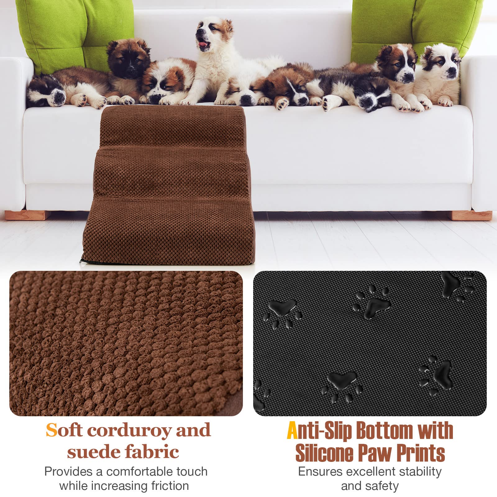 Giantex Dog Ramp Stairs for Bed