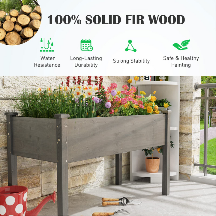 Raised Garden Bed with Legs, 49" L x 23" W x 30" H