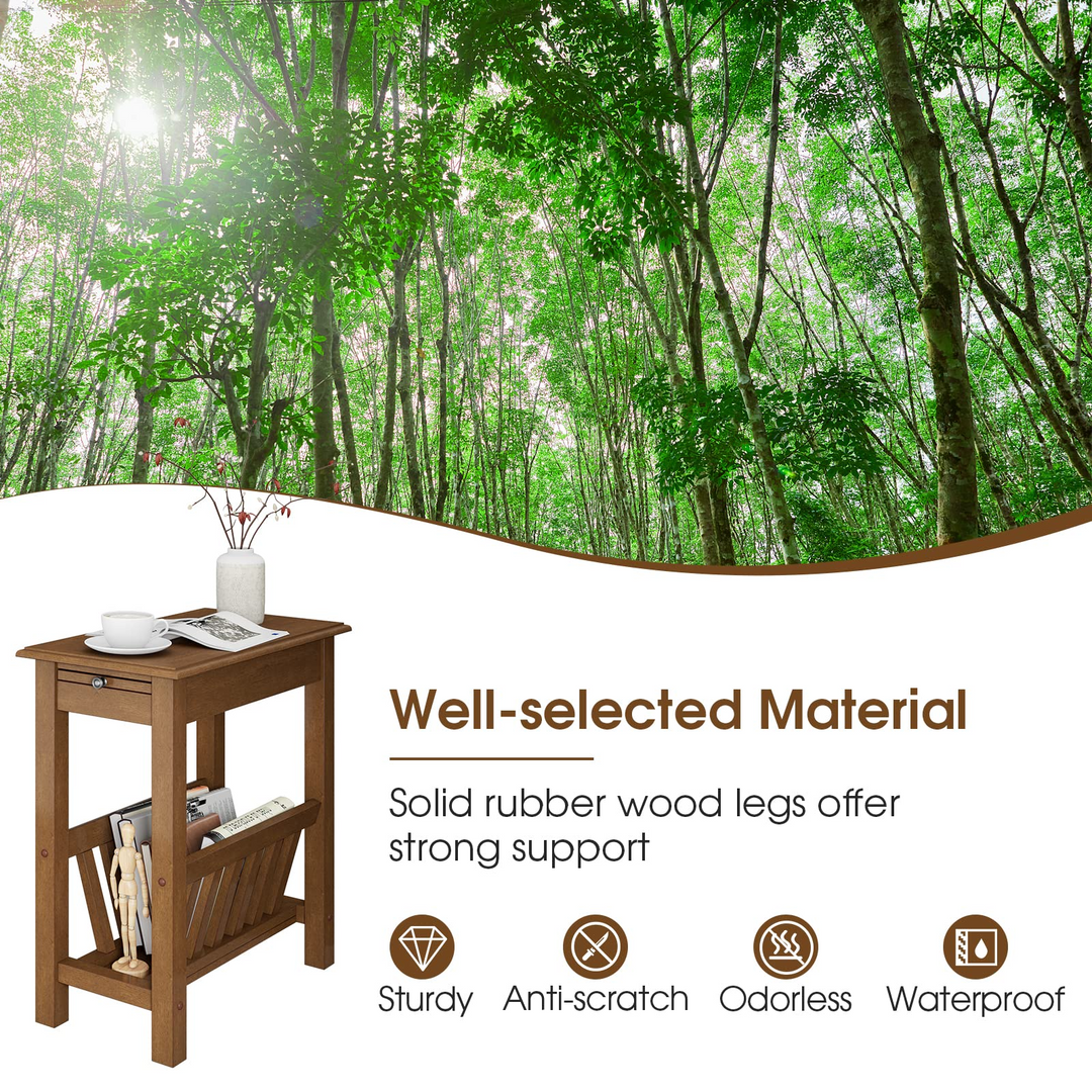 Giantex 2-Tier Narrow End Table