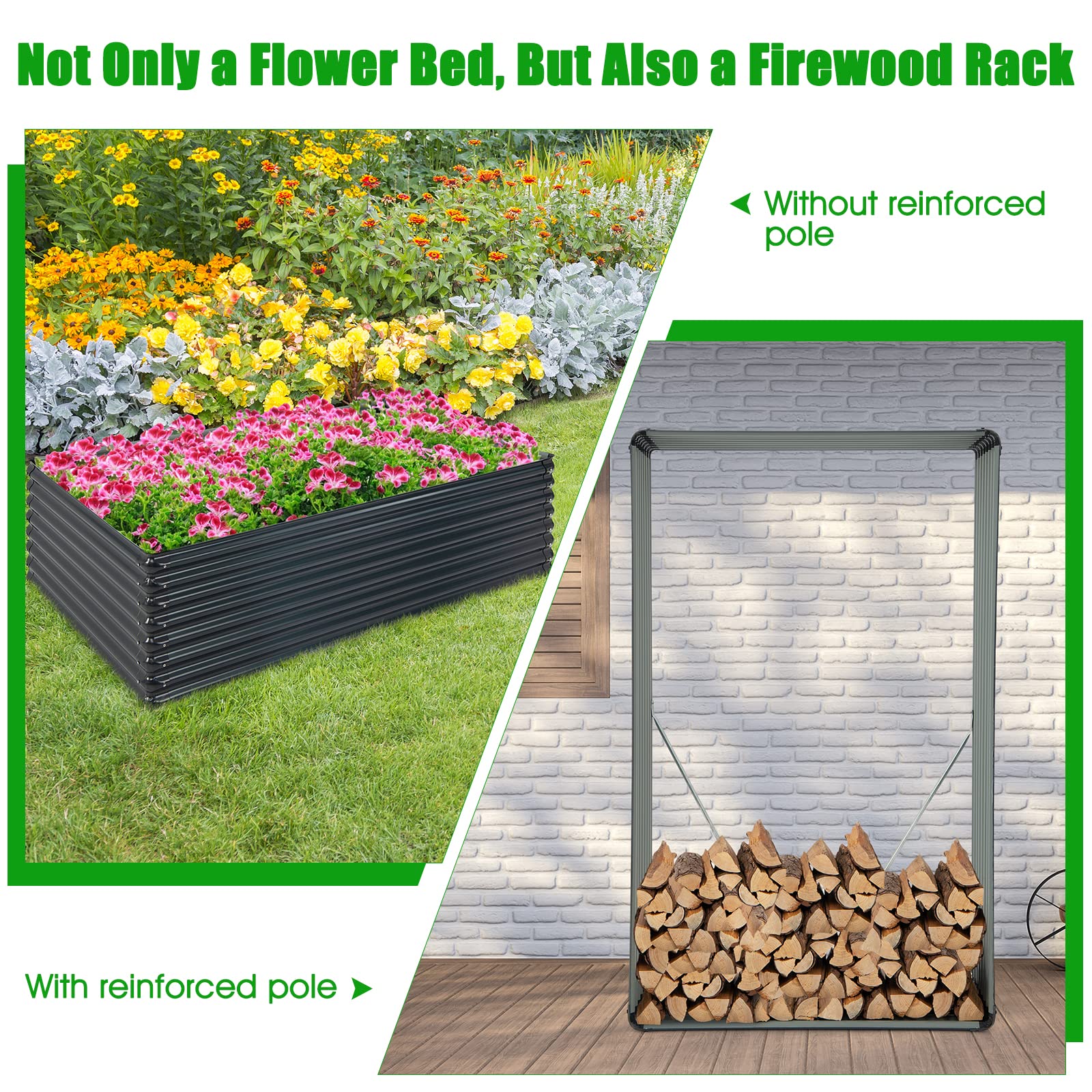 Giantex Galvanized Raised Garden Bed