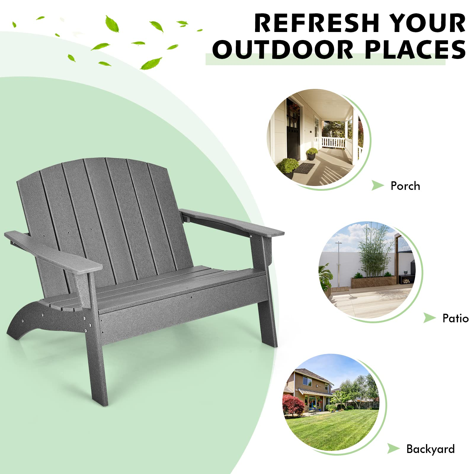 Giantex Adirondack Chair Outdoor Loveseat