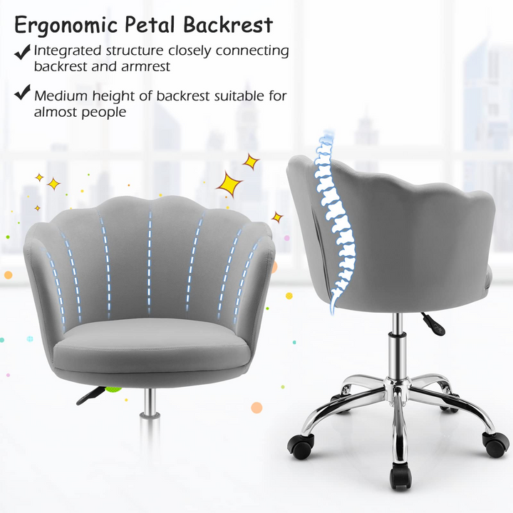Giantex Kids Desk Chair, Comfy Home Office Task Chair with Wheels