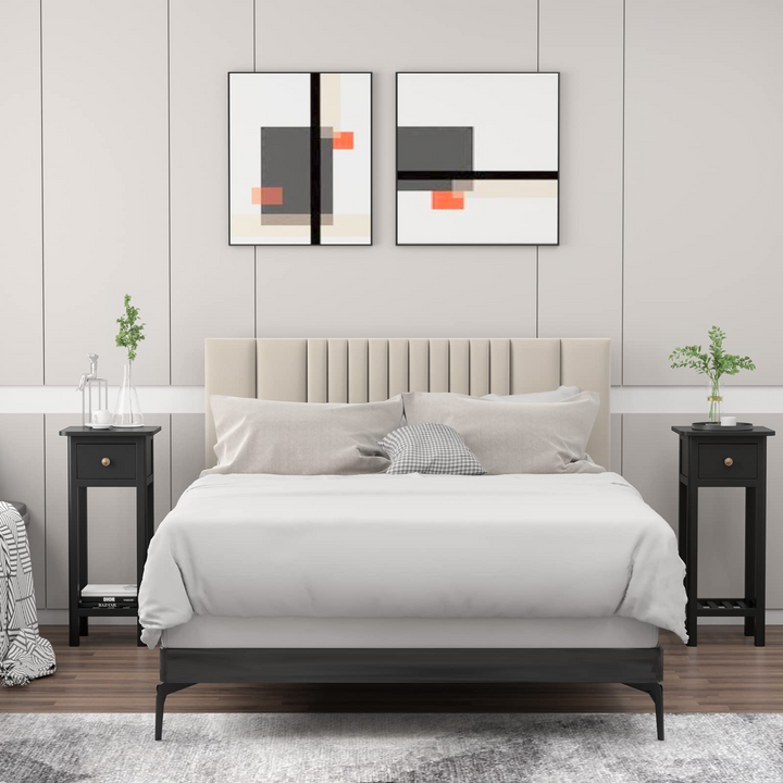 Small End Table | Wooden Slim Side Table for Small Space